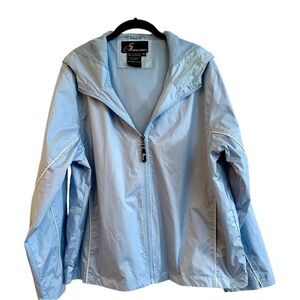 i5 APPAREL, WOMENS,LIGHTWEIGHT, ZIP UP, HOODED, WINDBREAKER, RAIN JACKET.SIZE 1X